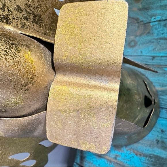 Vintage Metal Winged Angel Figurine Sculpture Gold Angel Decor Large - Picture 10 of 13